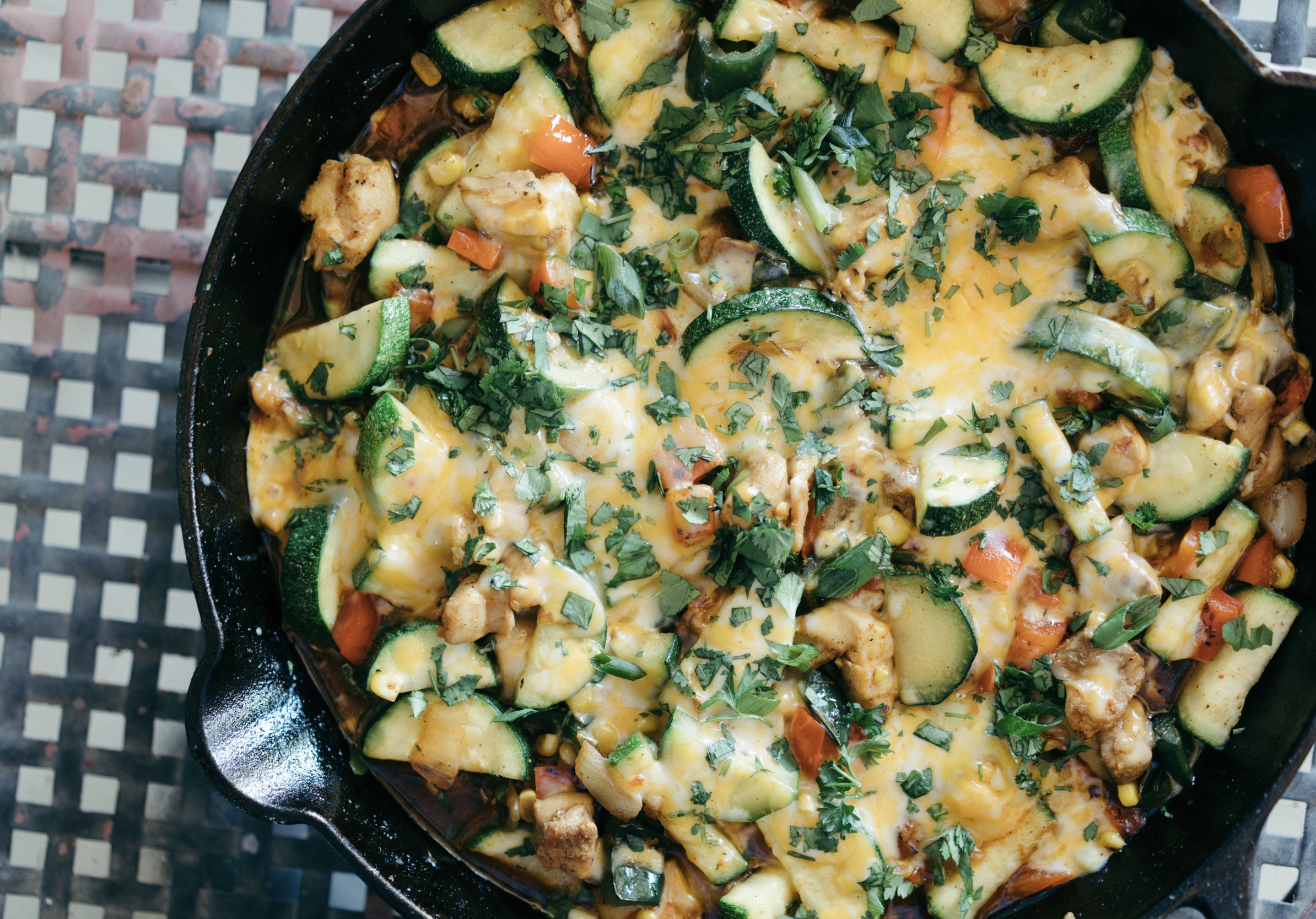 One Pan Cheesy Chicken Zucchini Skillet – FOND Bone Broth Tonics
