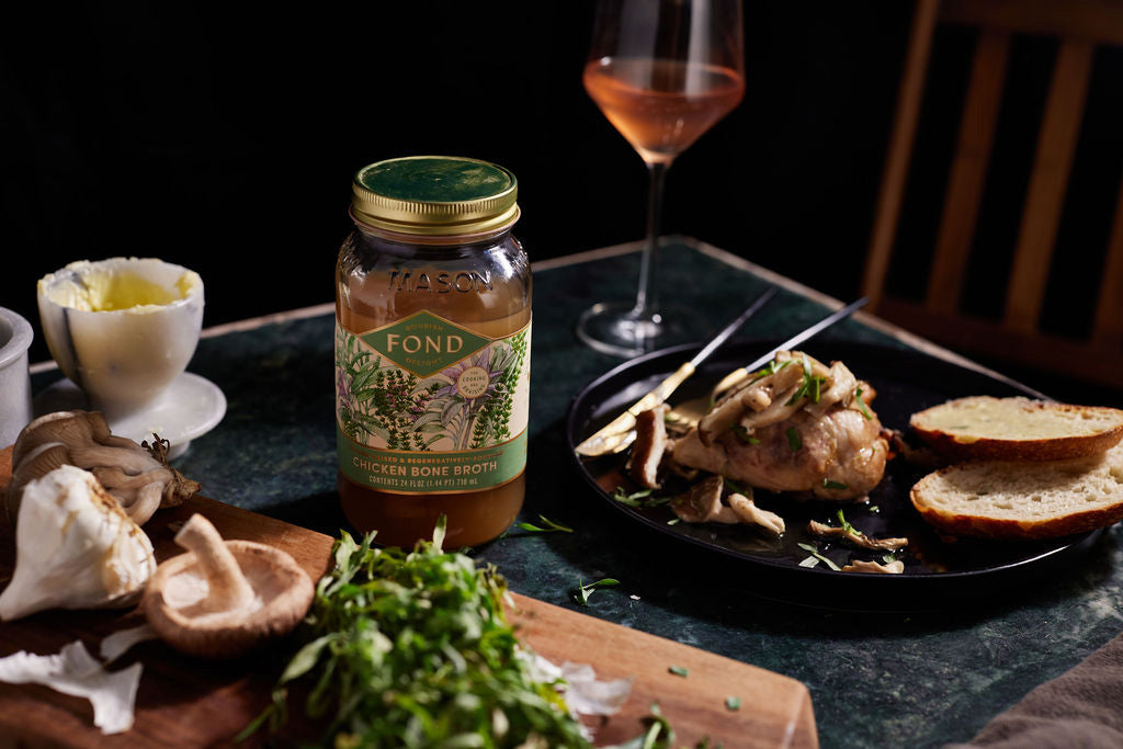 Chicken, Wild Mushroom and Roasted-Garlic Sauté – FOND Bone Broth Tonics