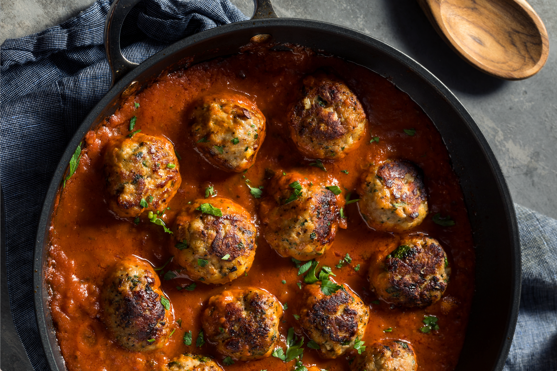 Chicken Meatballs with a Smoky Tomato Sauce – FOND Bone Broth Tonics