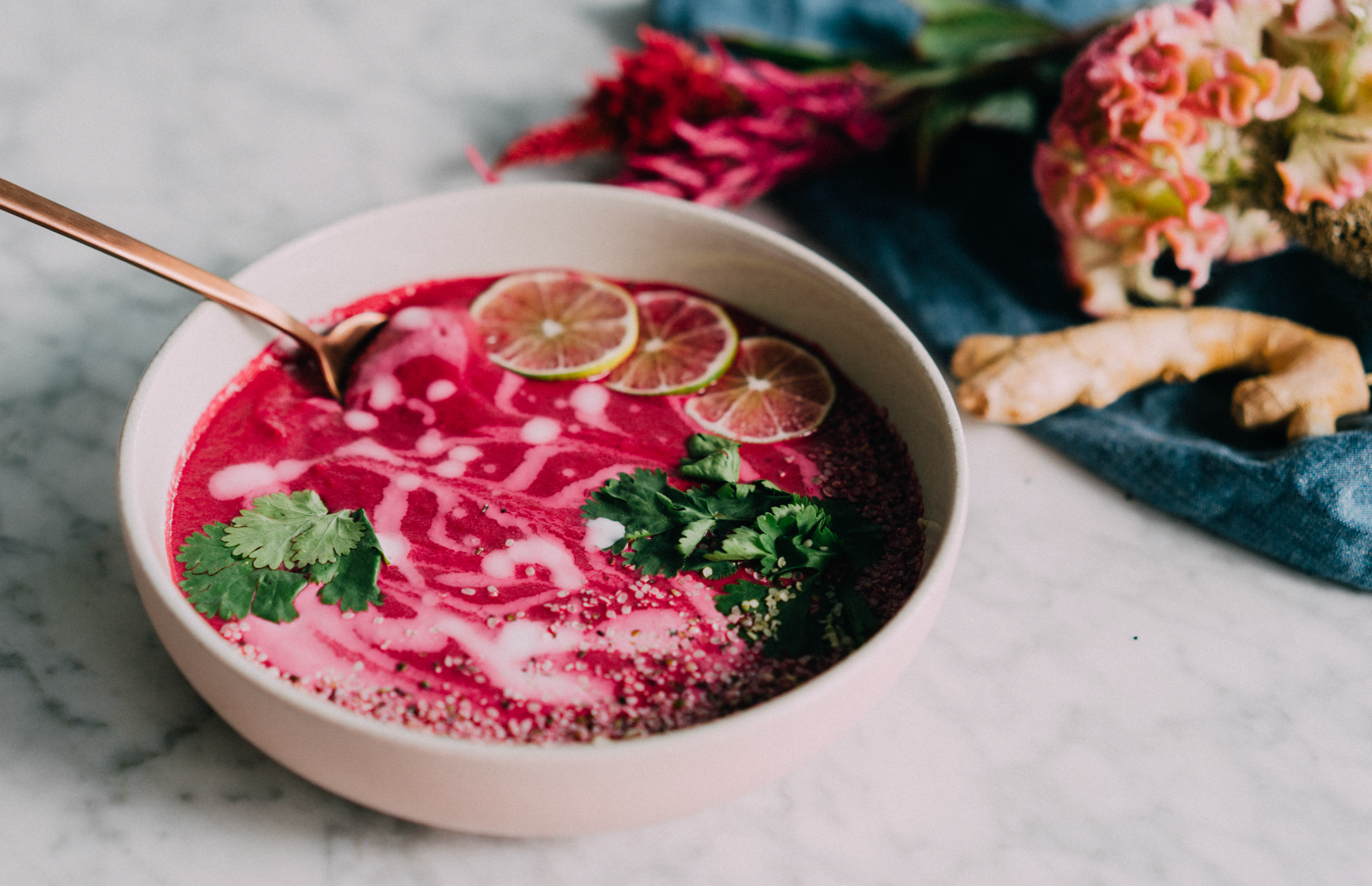 Creamy Dairy-Free Beet Soup – FOND Bone Broth Tonics