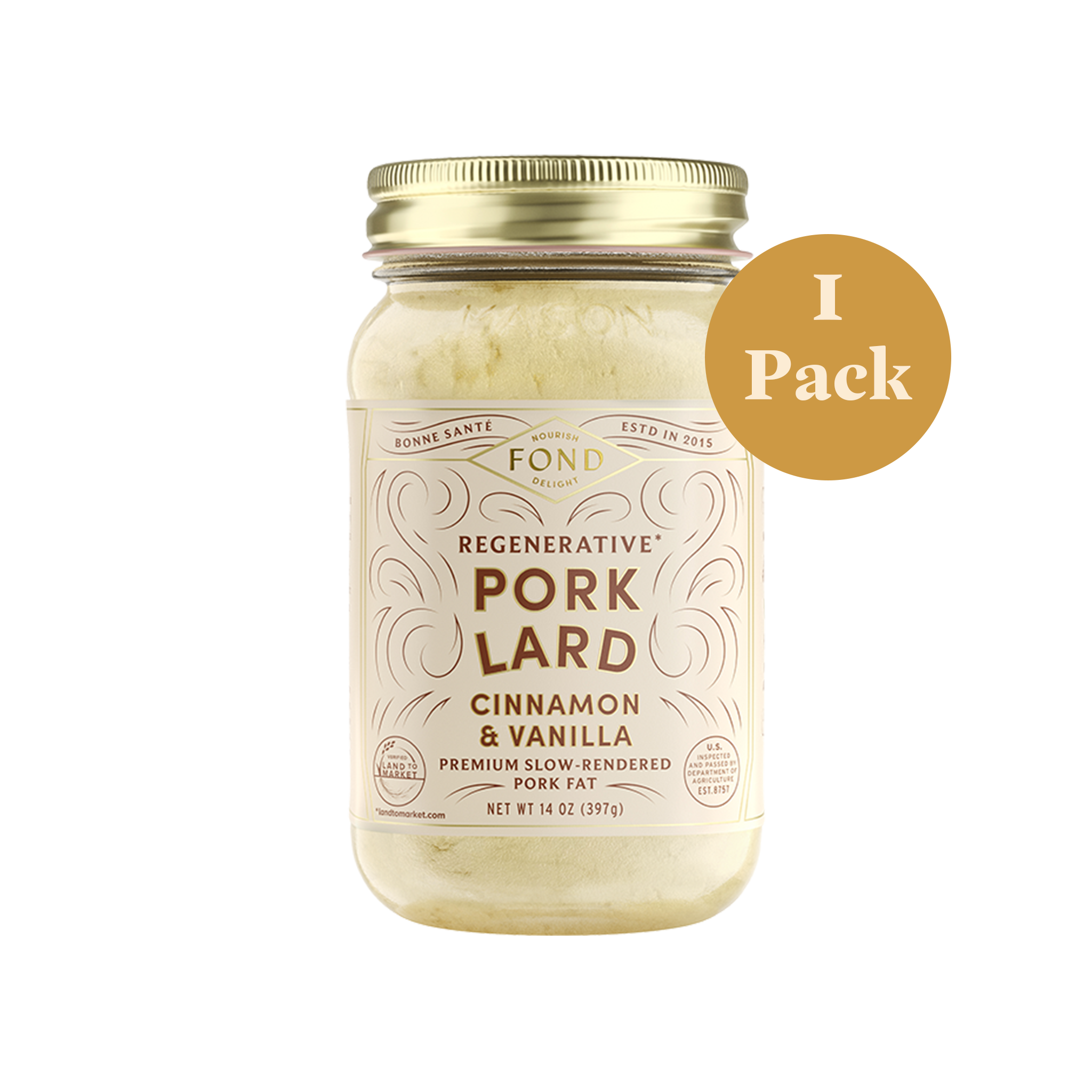 Pork Lard - Cinnamon & Vanilla