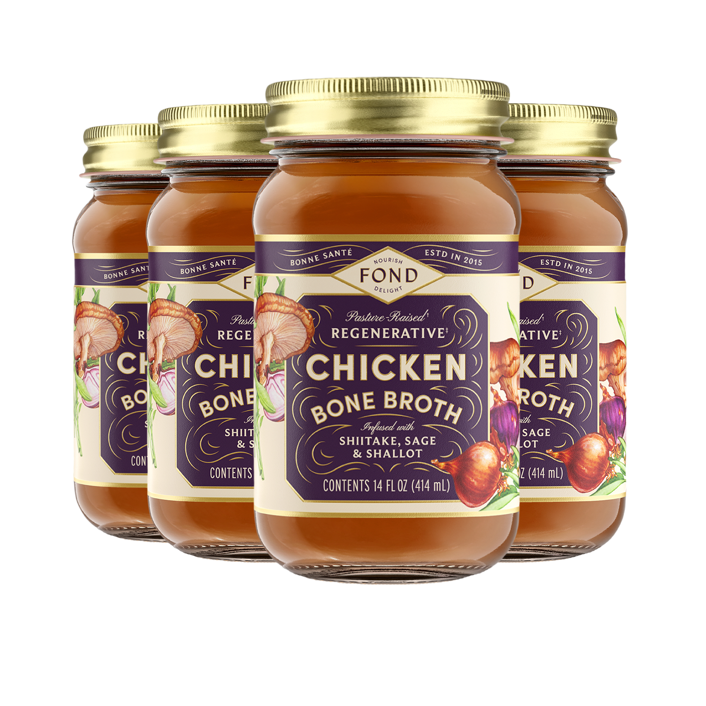 Chicken Bone Broth - Shiitake & Sage