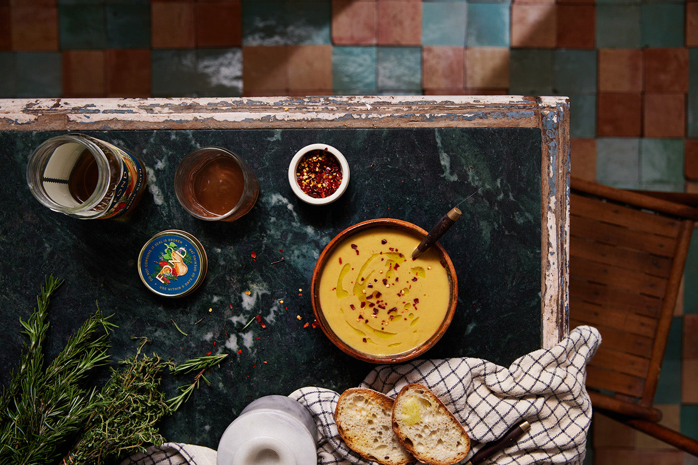 Butternut Squash Soup with Browned Butter
