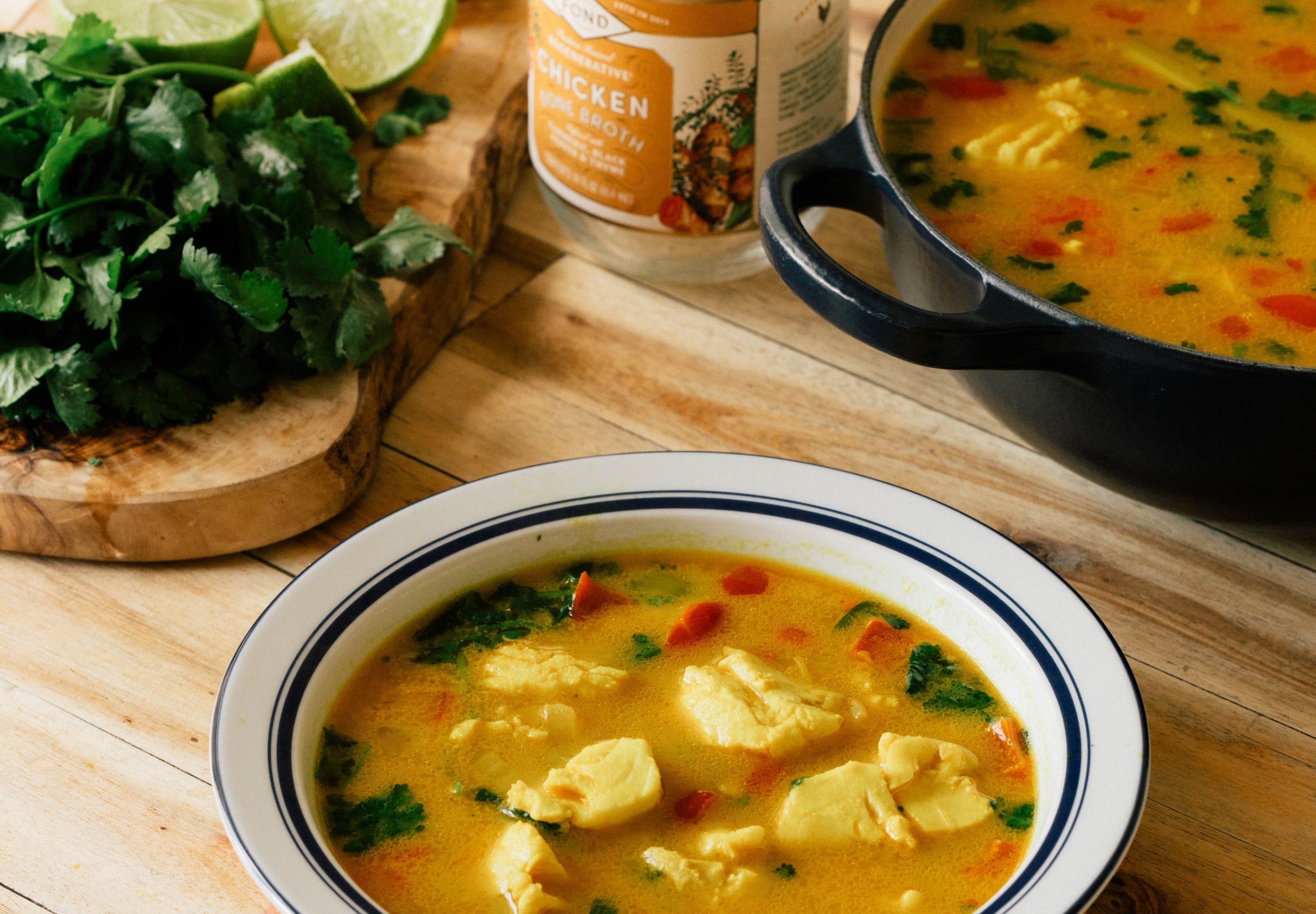 Turmeric & Halibut Soup