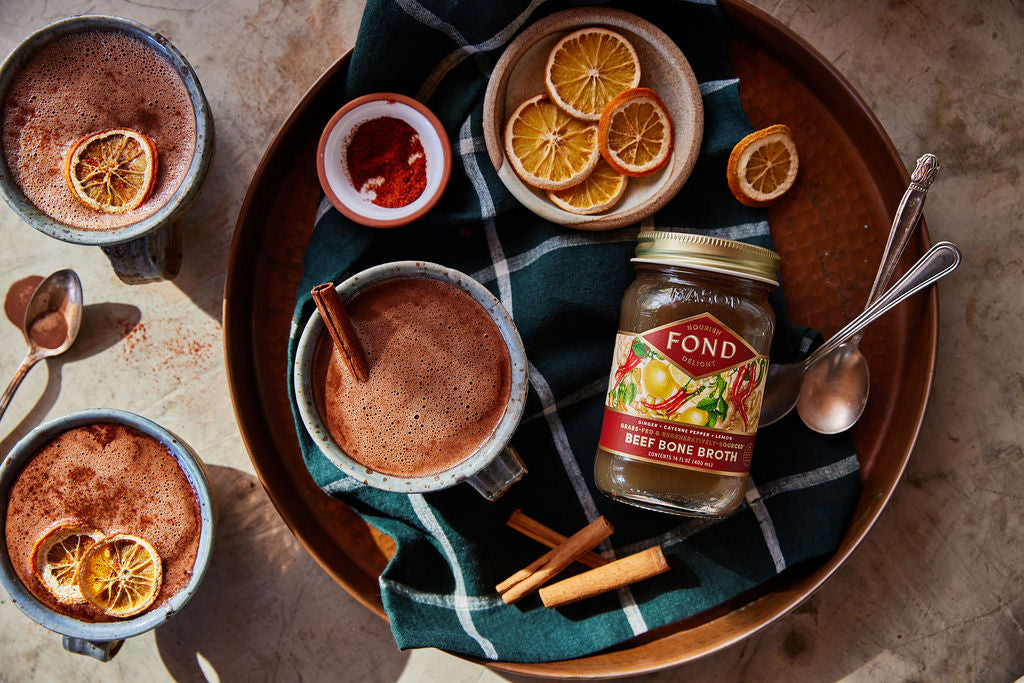 Spicy Bone Broth Hot Chocolate