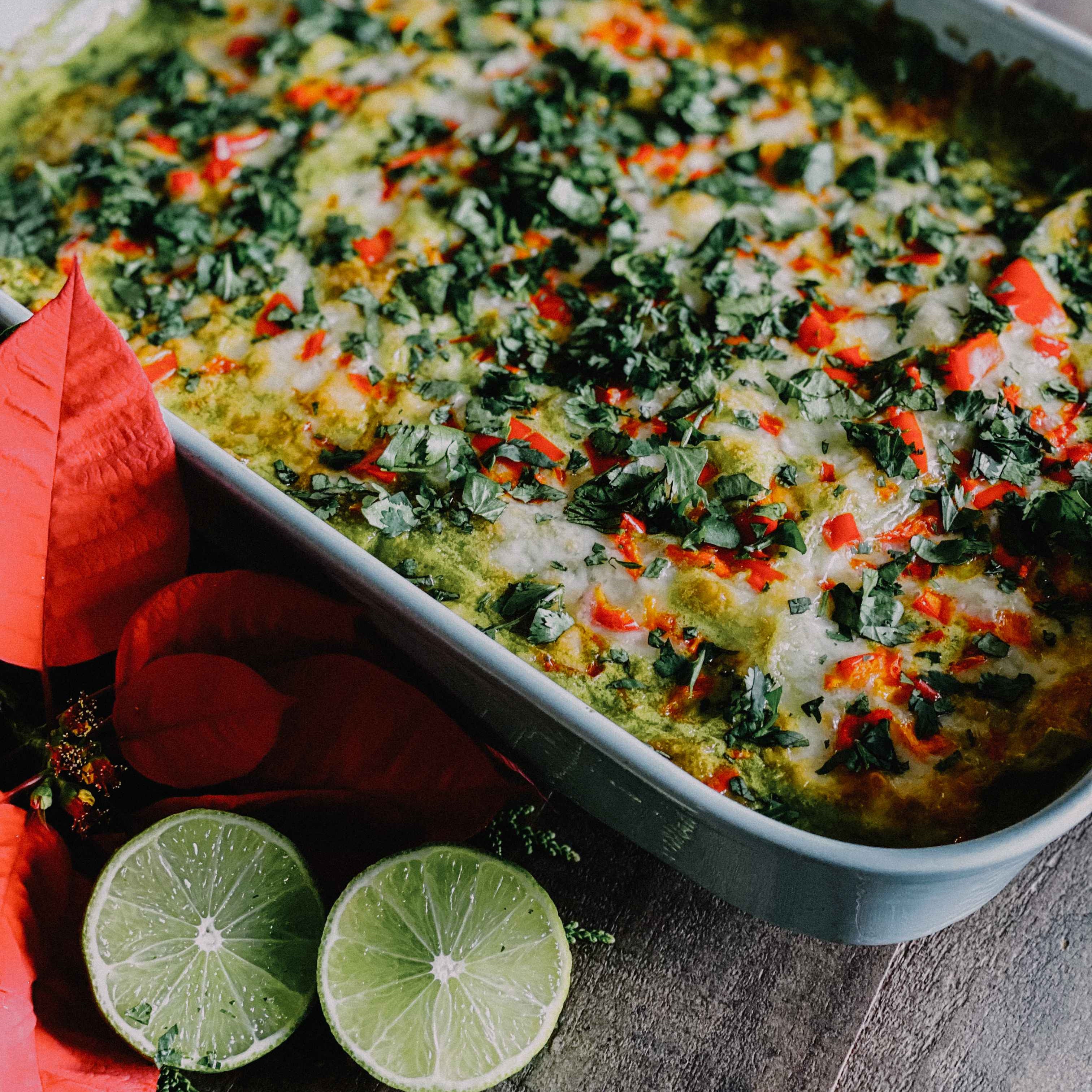 Green Enchiladas with Bone Broth