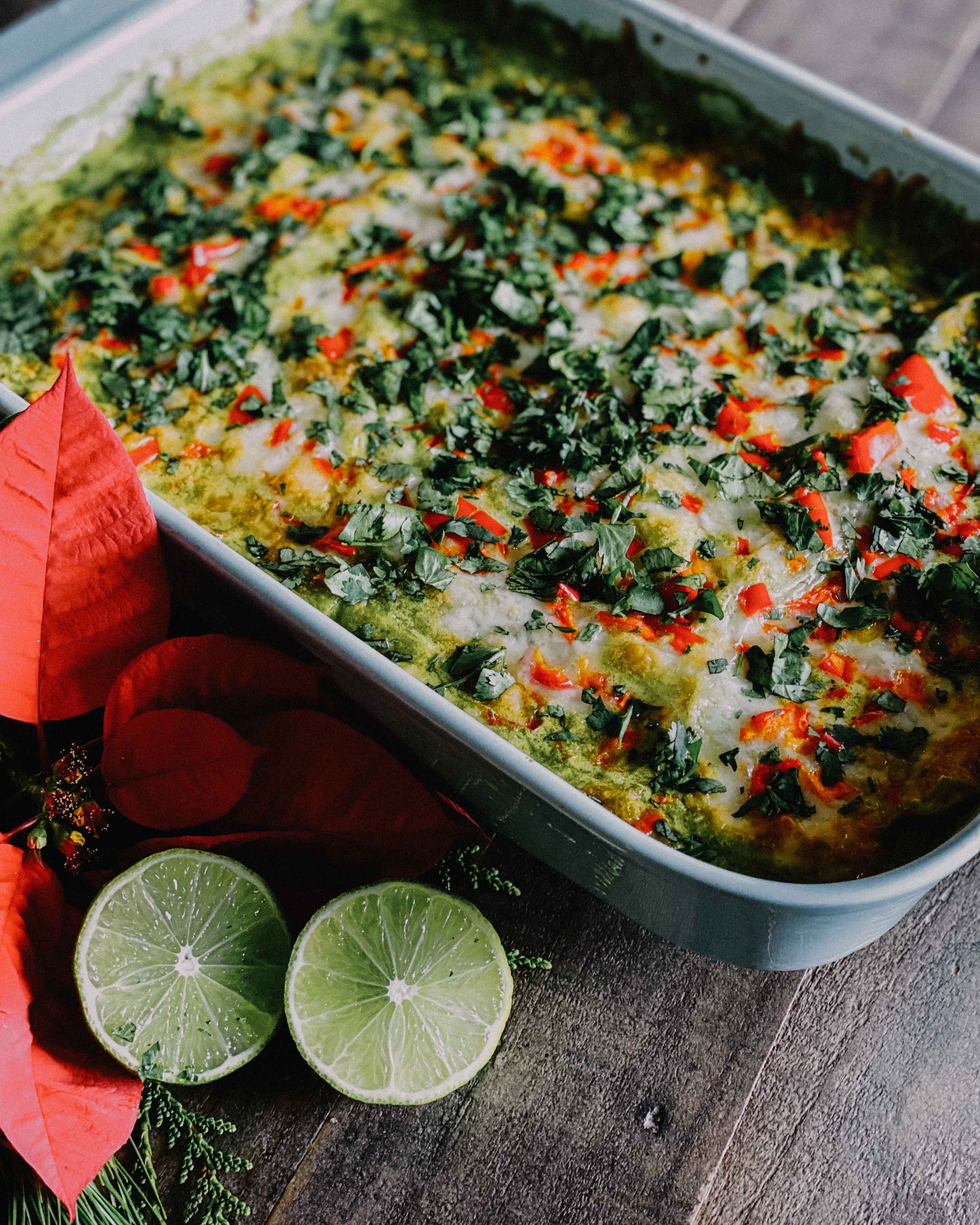 Green Enchiladas with Bone Broth