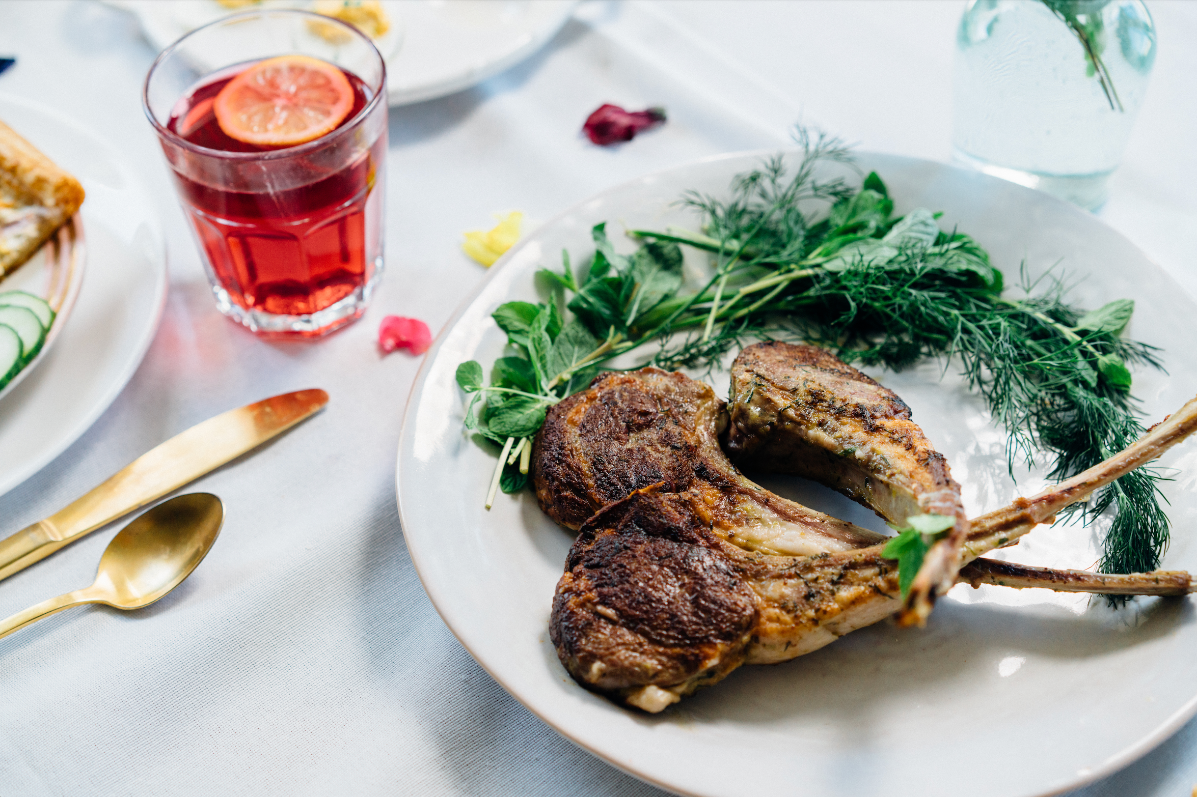 Garlic Herb Marinade with Lamb Chops