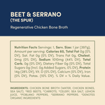 Regenerative Chicken Bone Broth - Beet & Serrano - 4 Jars