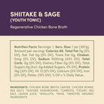Regenerative Chicken Bone Broth - Shiitake & Sage - 4 Jars