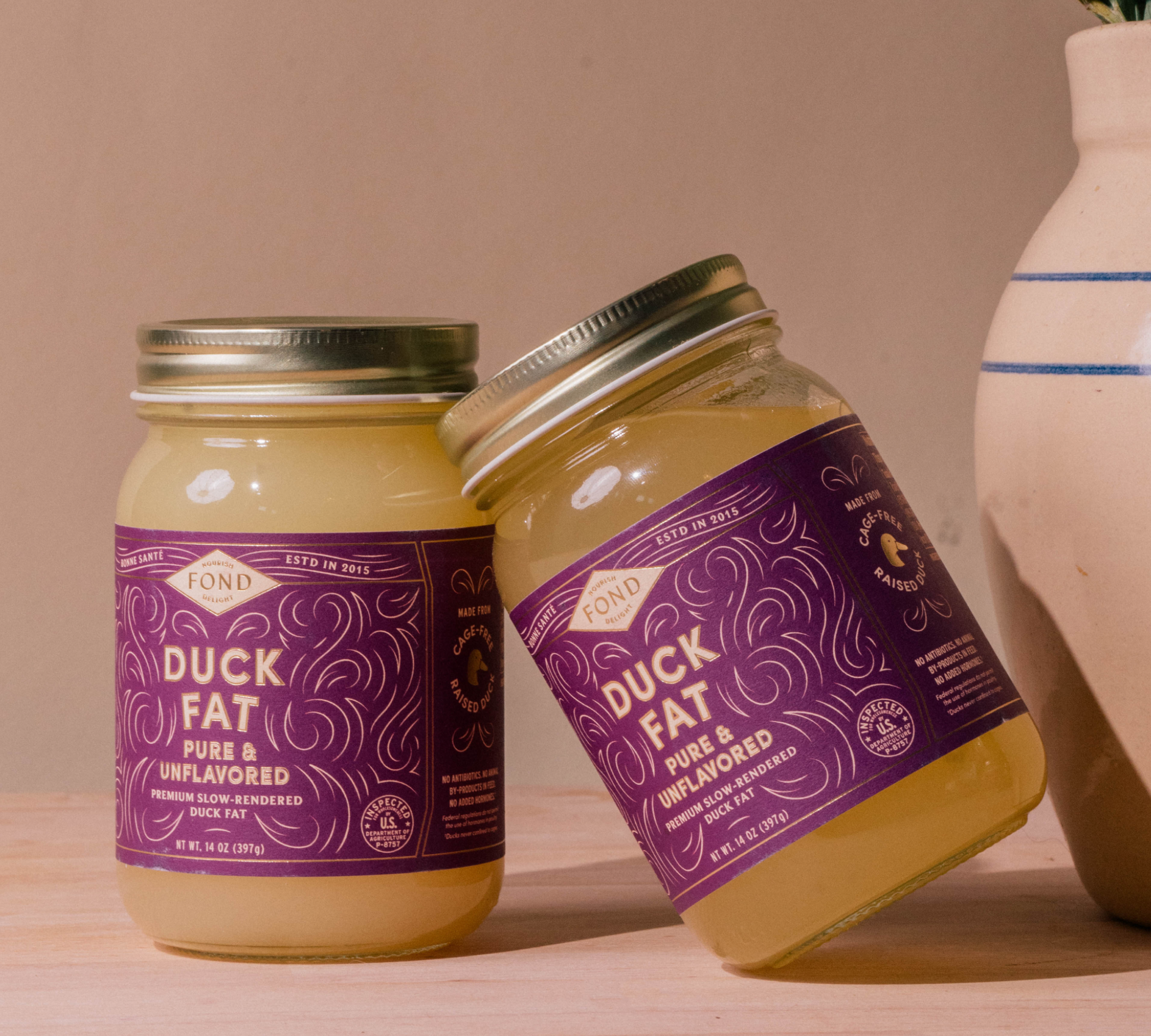 Cage-Free Duck Fat - Pure & Unflavored