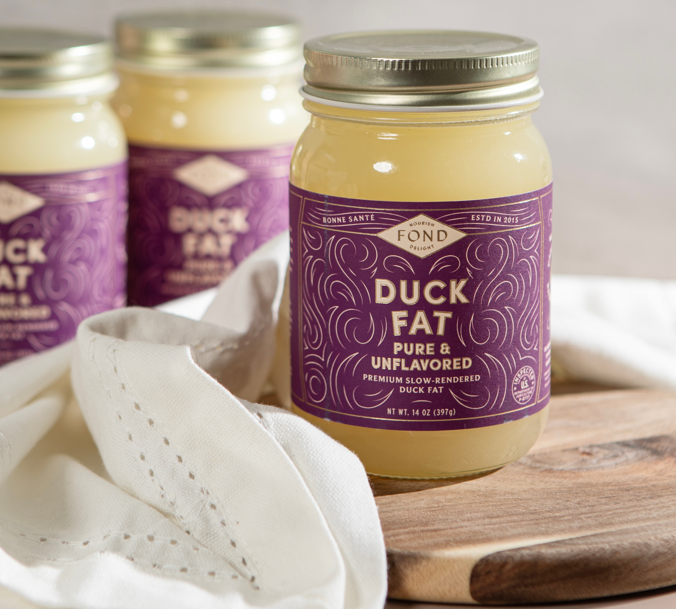 Cage-Free Duck Fat - Pure & Unflavored