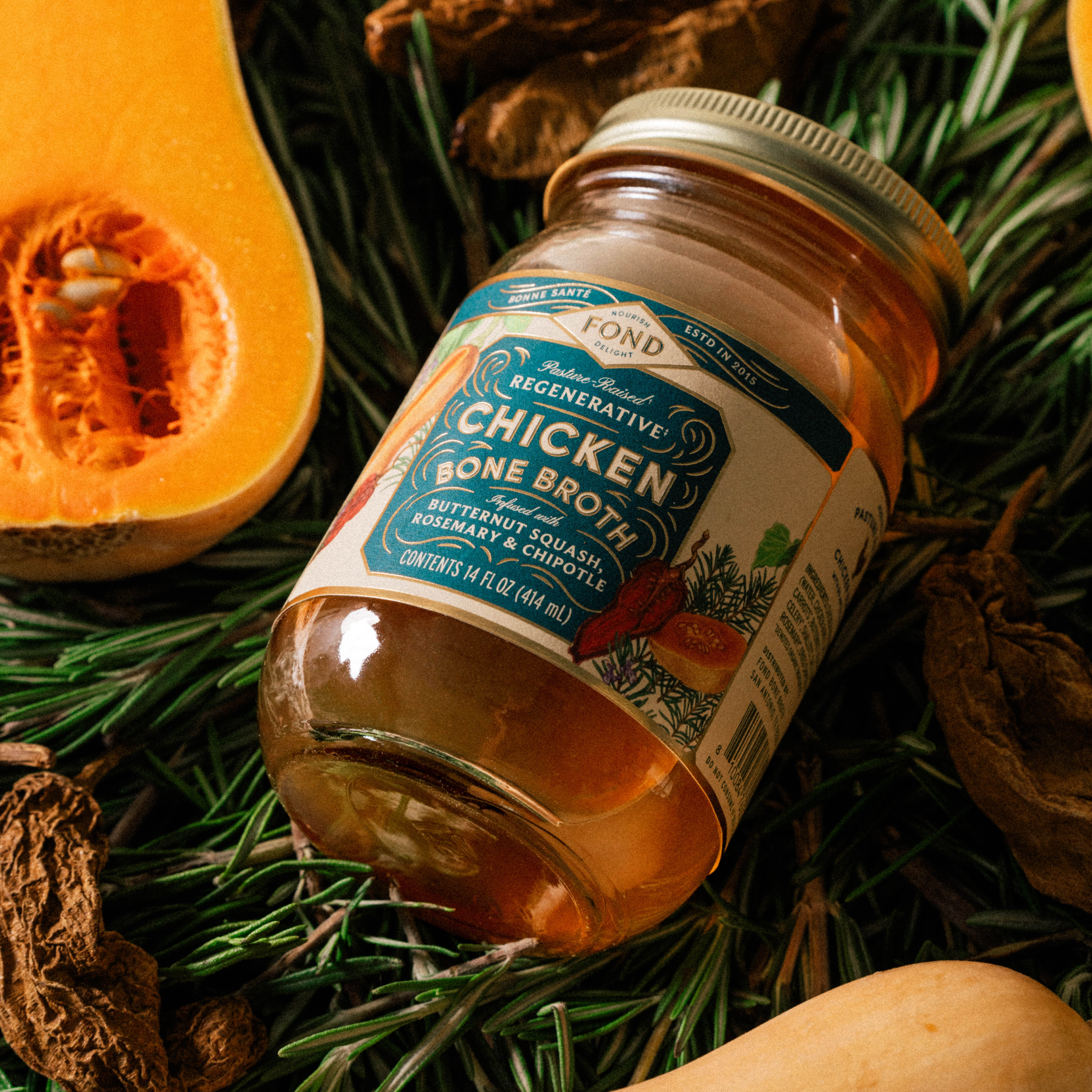 Chicken Bone Broth - Butternut & Rosemary