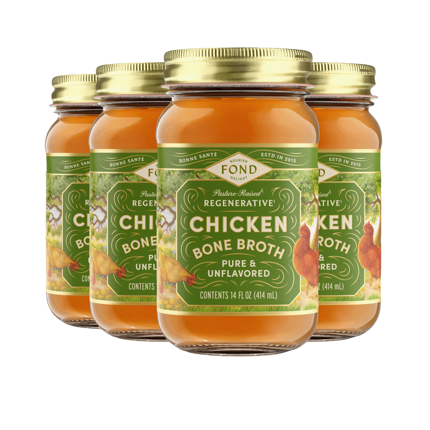 Chicken Bone Broth - Pure & Unflavored
