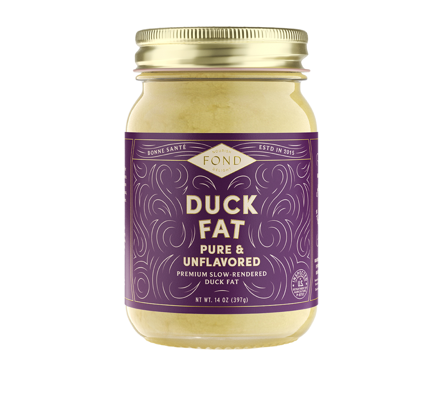 Cage-Free Duck Fat - Pure & Unflavored