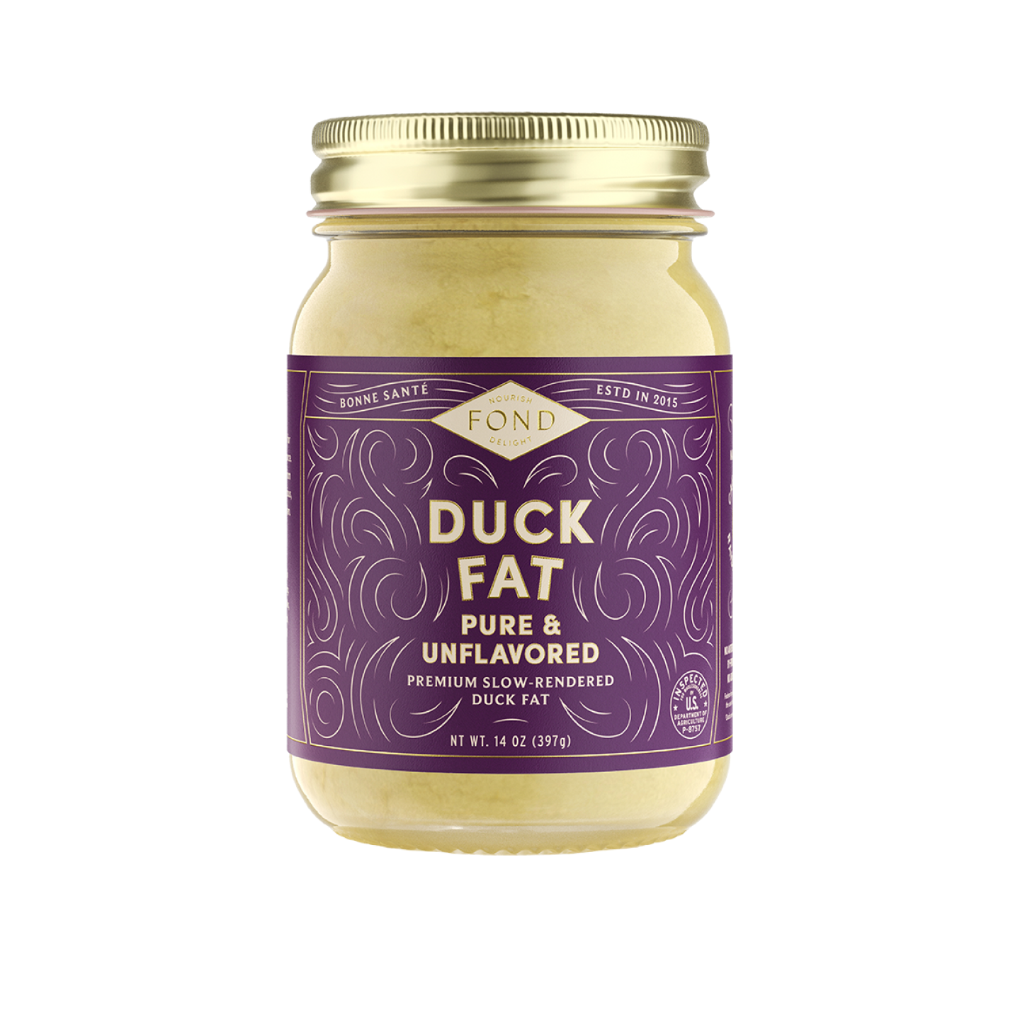 Cage-Free Duck Fat - Pure & Unflavored