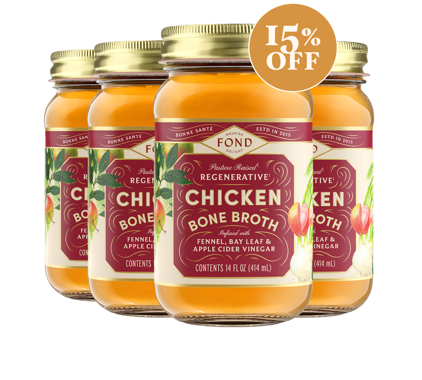 Chicken Bone Broth - Fennel & Bay Leaf