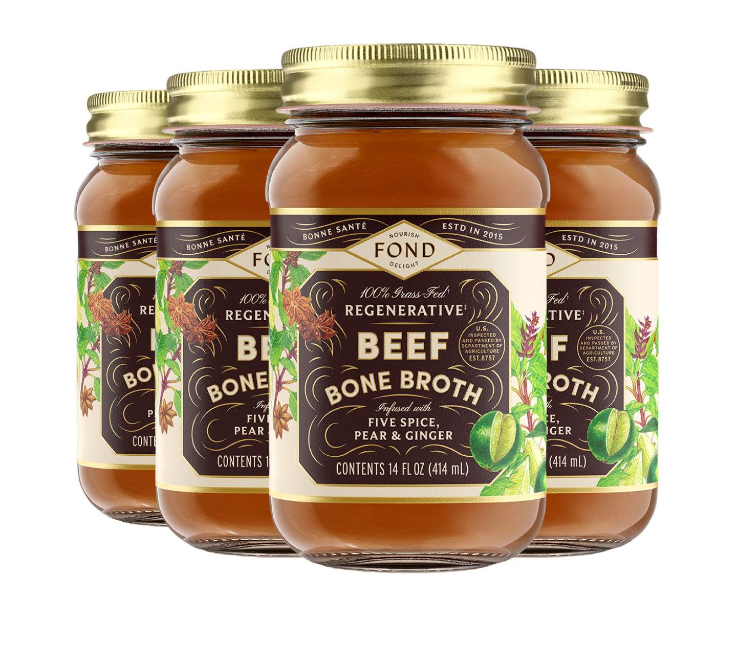 Beef Bone Broth - Five Spice & Pear