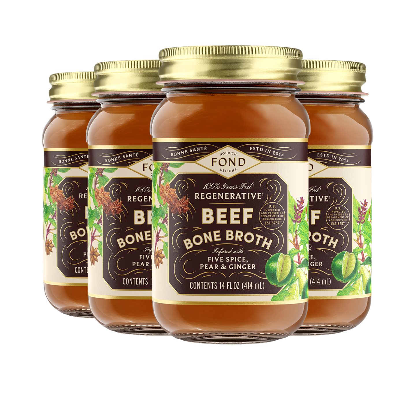 Beef Bone Broth - Five Spice & Pear