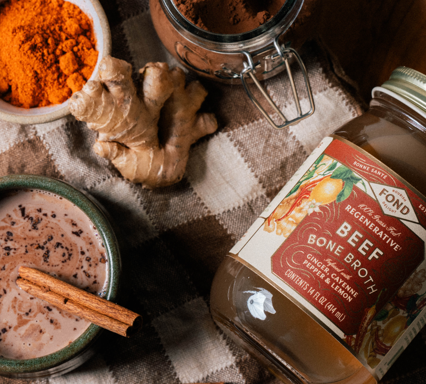 Beef Bone Broth - Ginger & Cayenne