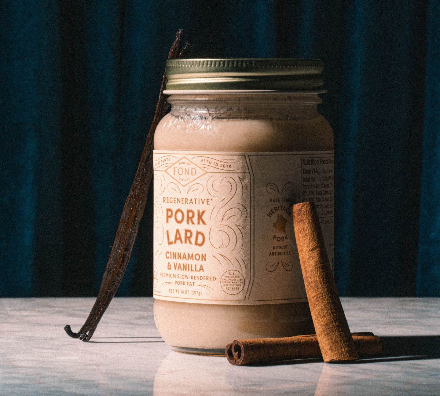 Pork Lard - Cinnamon & Vanilla
