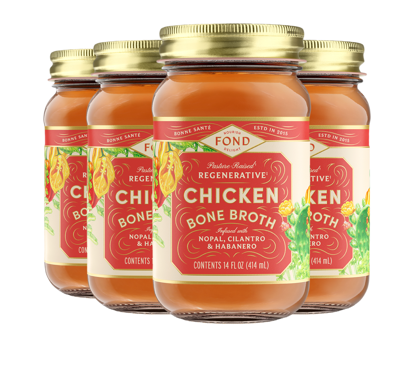 Chicken Bone Broth - Nopal & Cilantro