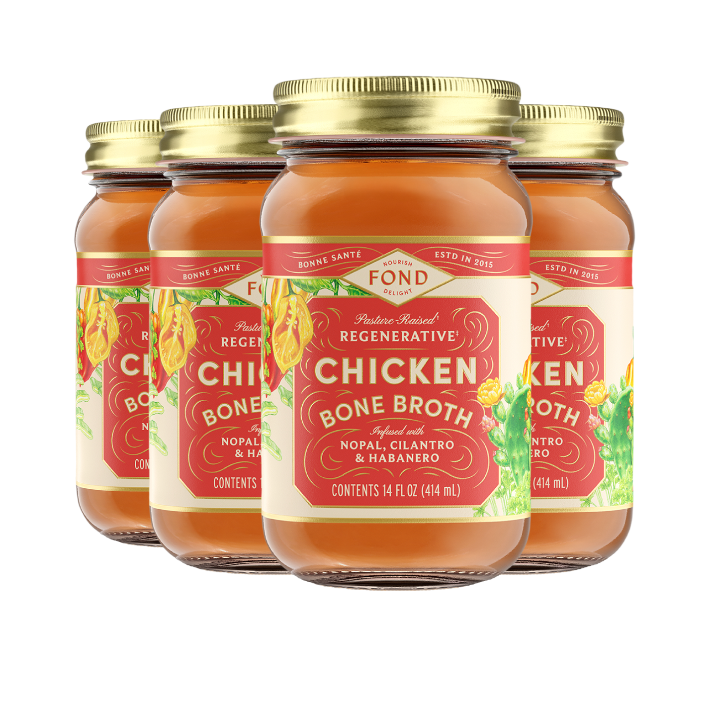 Chicken Bone Broth - Nopal & Cilantro