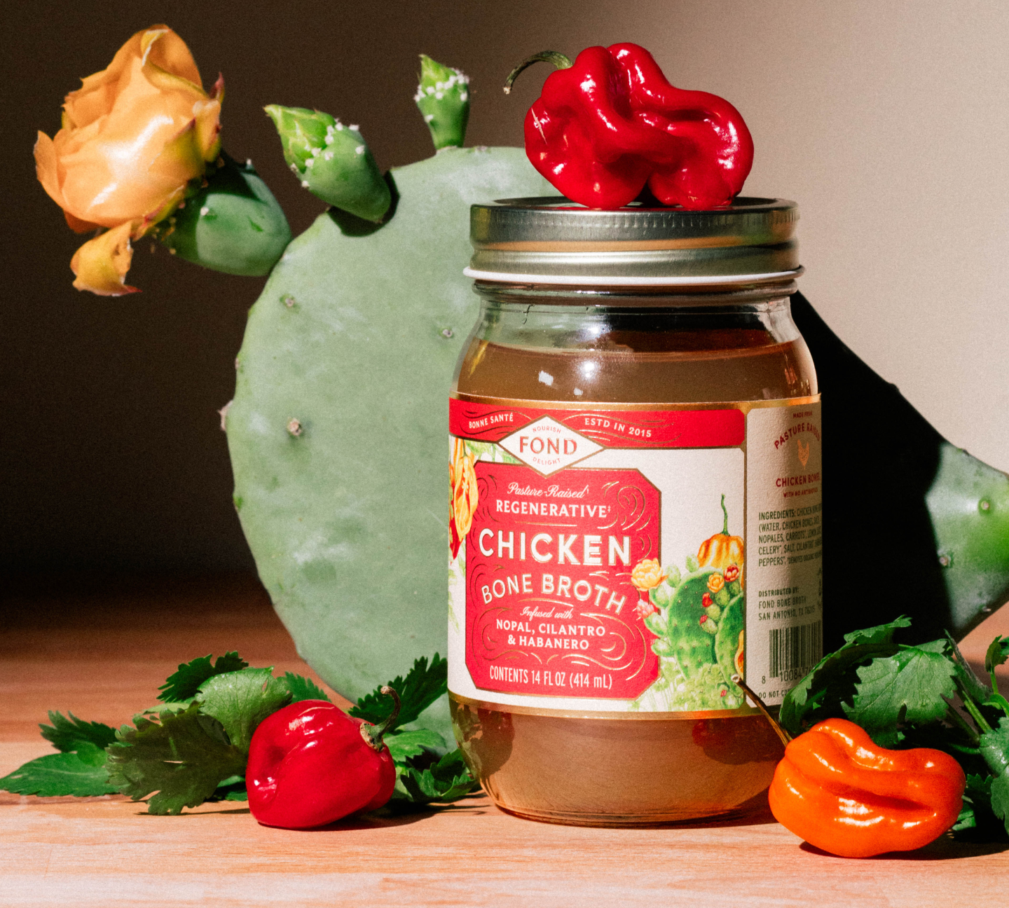Chicken Bone Broth - Nopal & Cilantro