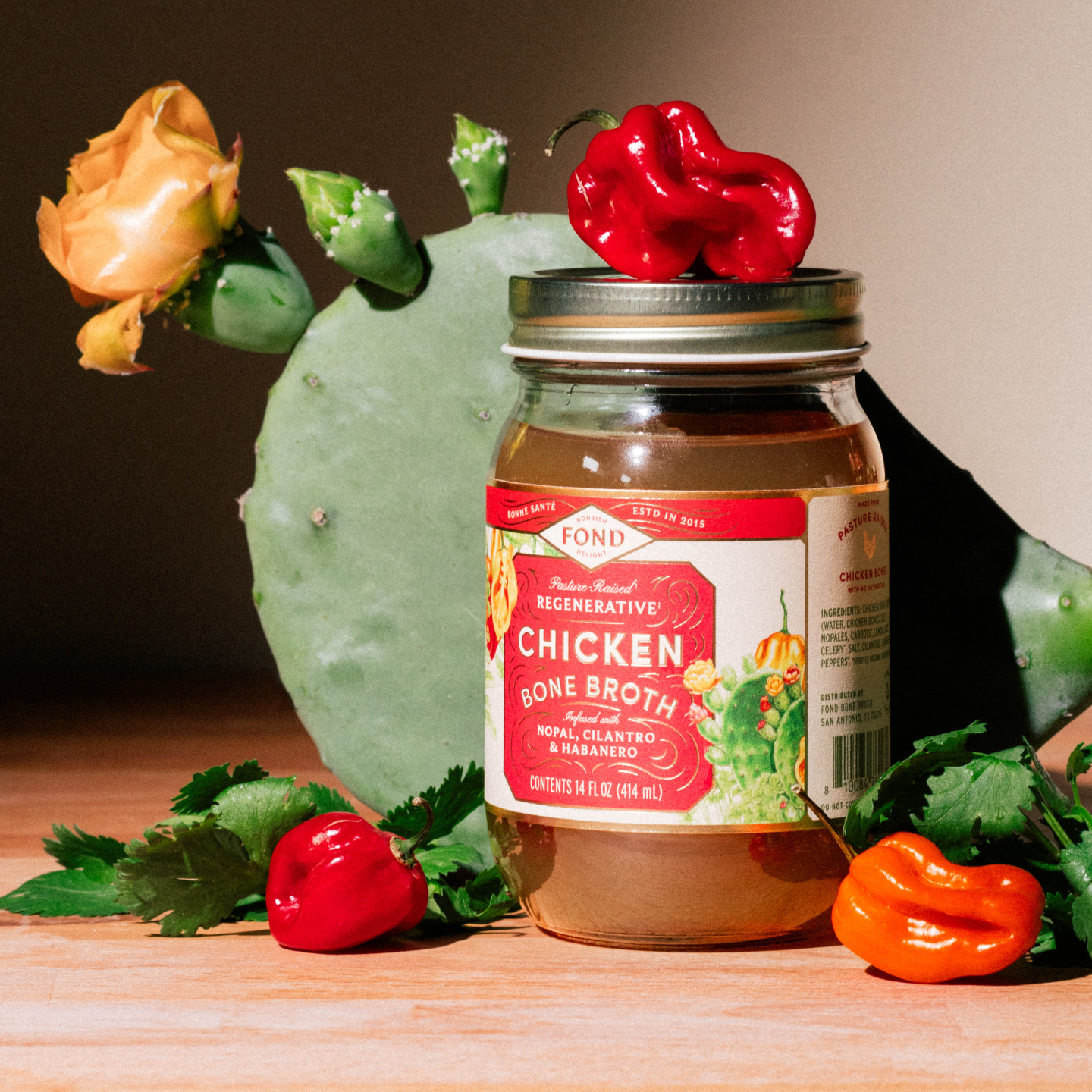 Chicken Bone Broth - Nopal & Cilantro