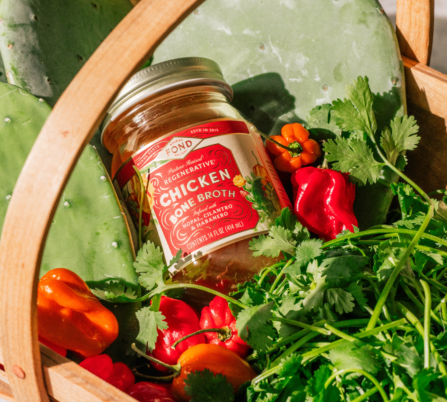 Chicken Bone Broth - Nopal & Cilantro