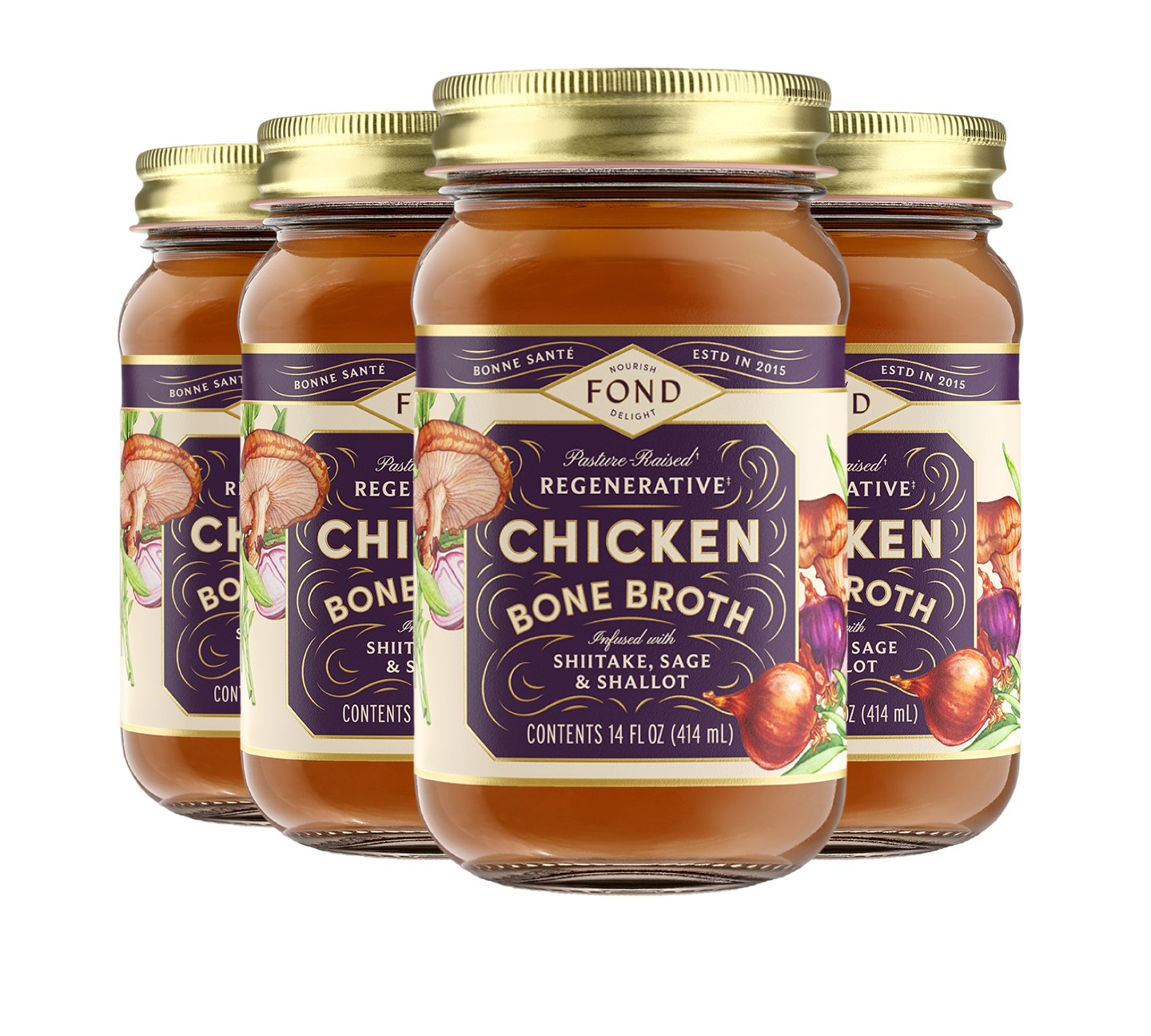 Chicken Bone Broth - Shiitake & Sage