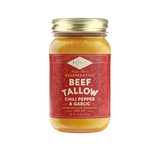Grass-Fed & Finished Beef Tallow - Chili Pepper & Garlic