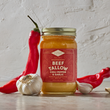 Grass-Fed & Finished Beef Tallow - Chili Pepper & Garlic