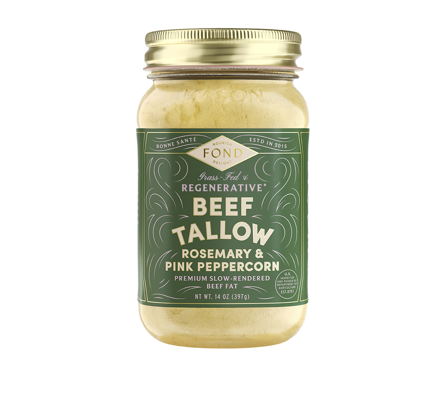 Beef Tallow - Rosemary & Pink Peppercorn