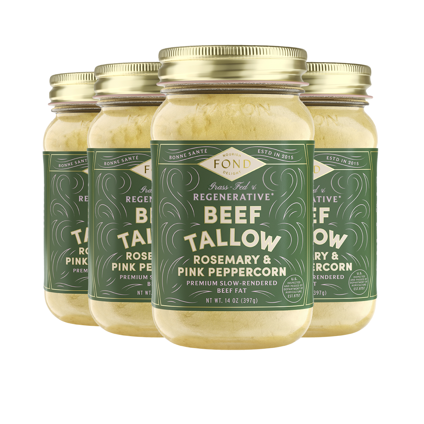 Beef Tallow - Rosemary & Pink Peppercorn
