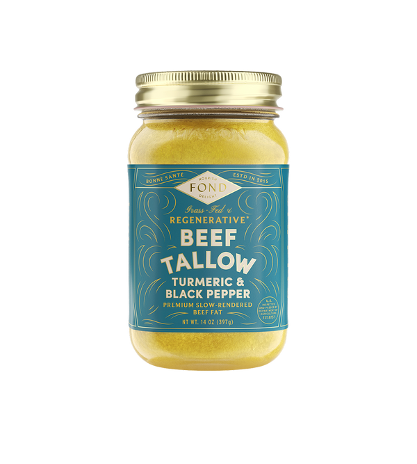 Grass-Fed & Finished Beef Tallow - Turmeric & Black Pepper