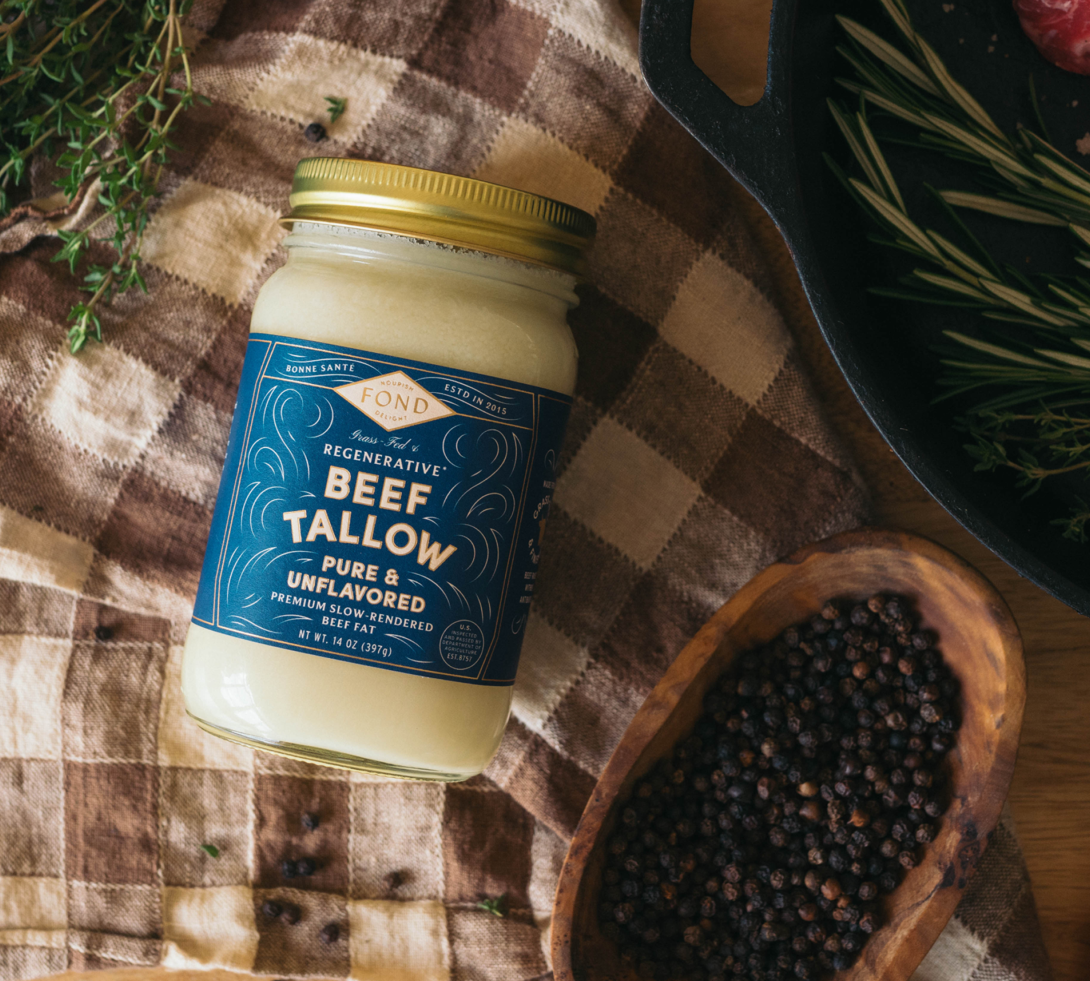 Beef Tallow - Pure & Unflavored
