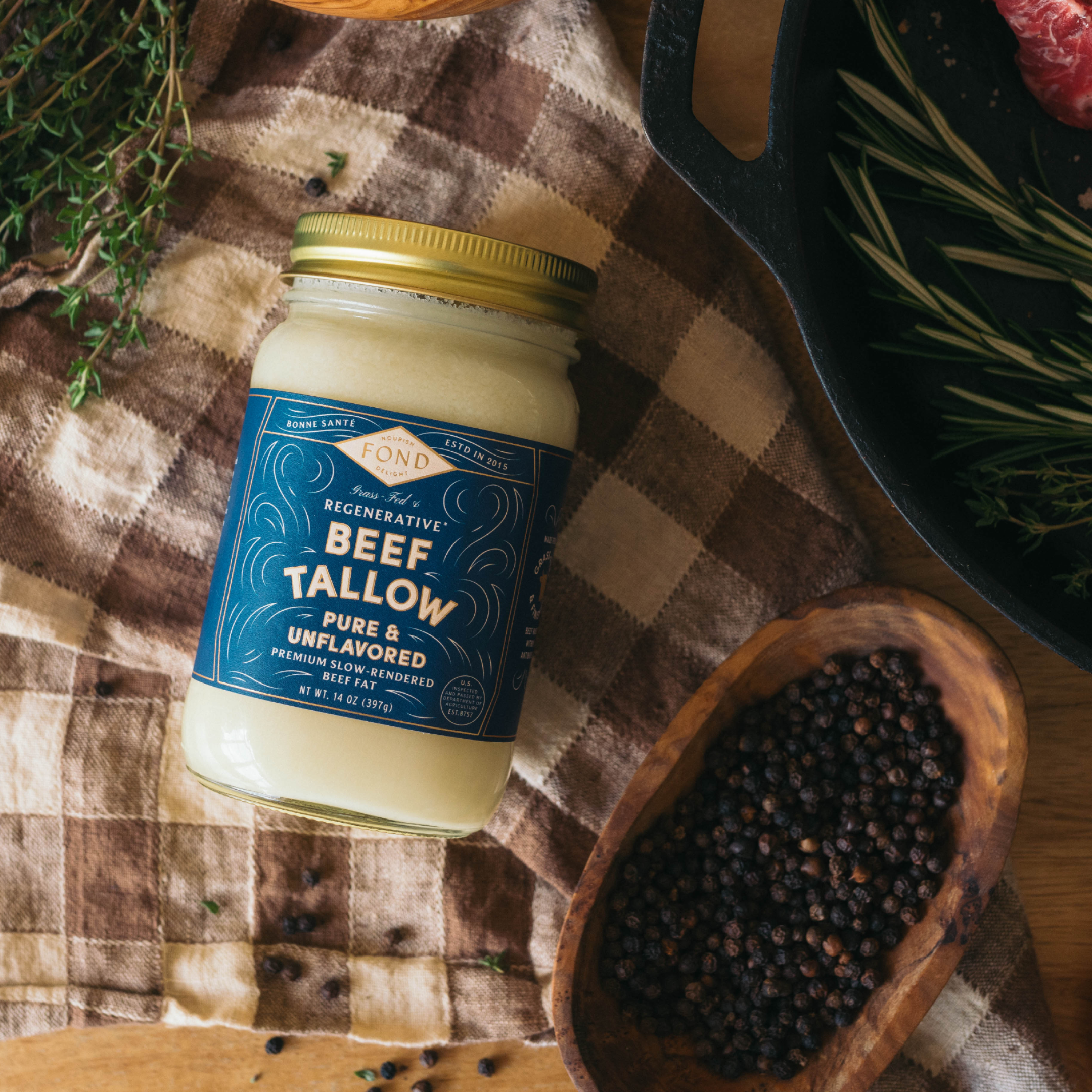 Beef Tallow - Pure & Unflavored