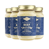 Grass-Fed & Finished Beef Tallow - Pure & Unflavored