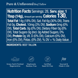 Beef Tallow - Pure & Unflavored