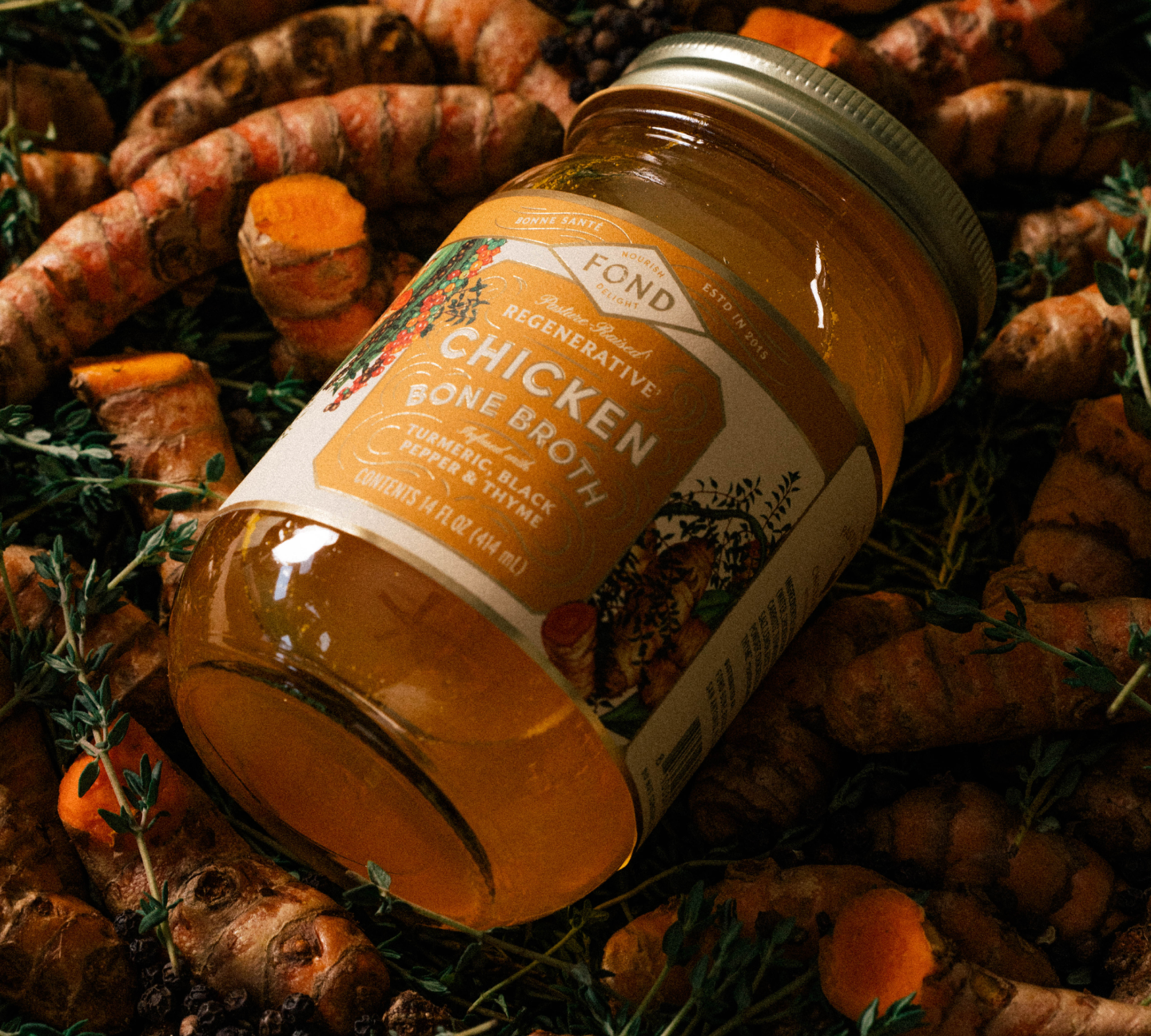 Chicken Bone Broth - Turmeric & Black Pepper