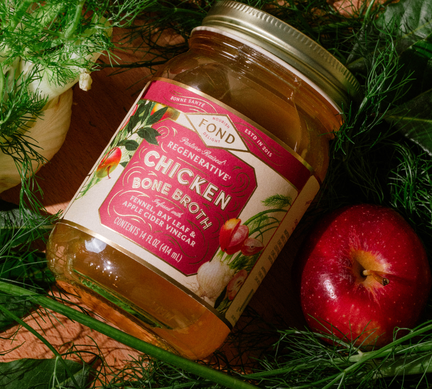 Chicken Bone Broth - Fennel & Bay Leaf