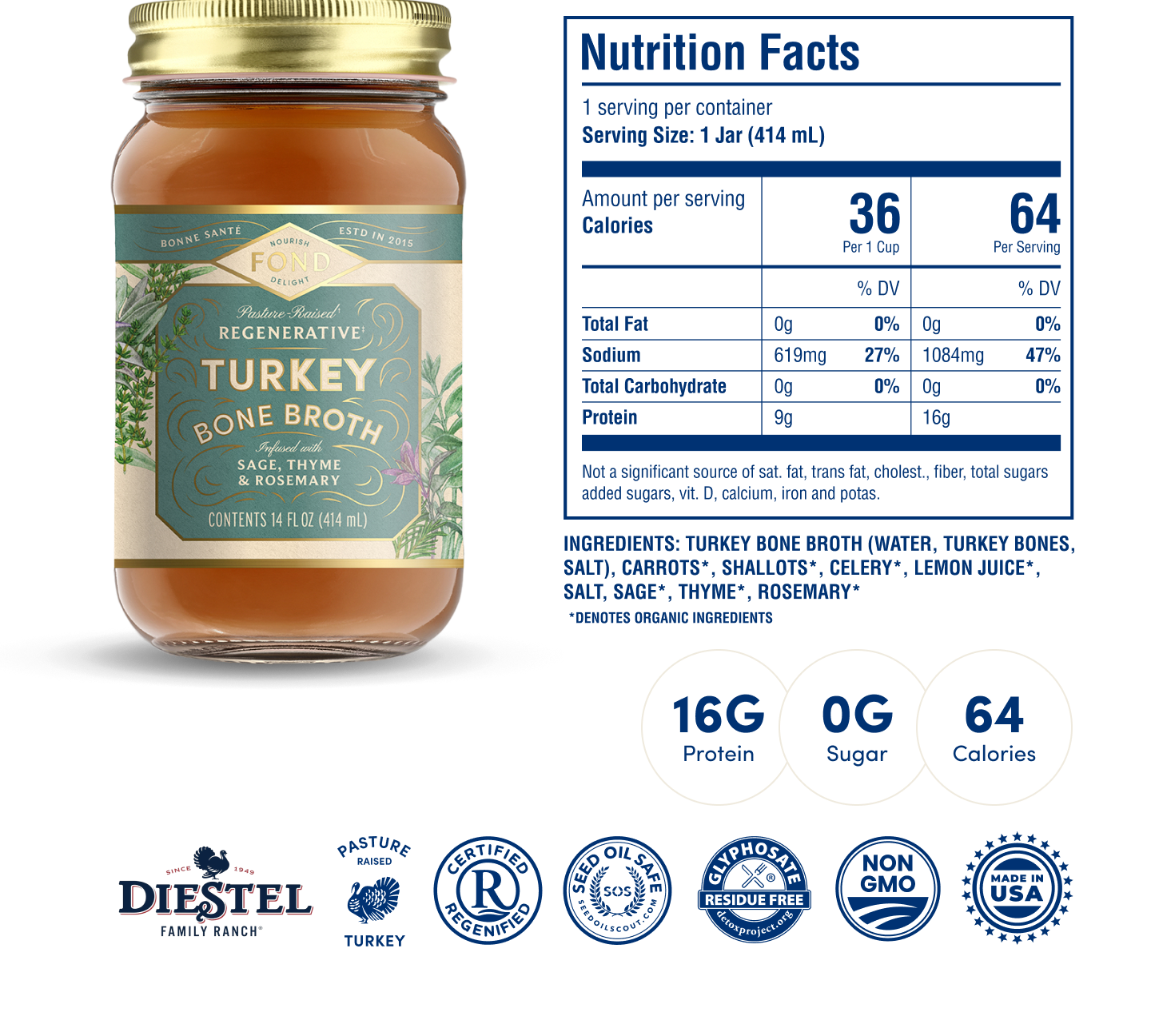 Turkey Bone Broth - Bouquet Garni