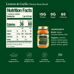 Chicken Bone Broth - Lemon & Garlic