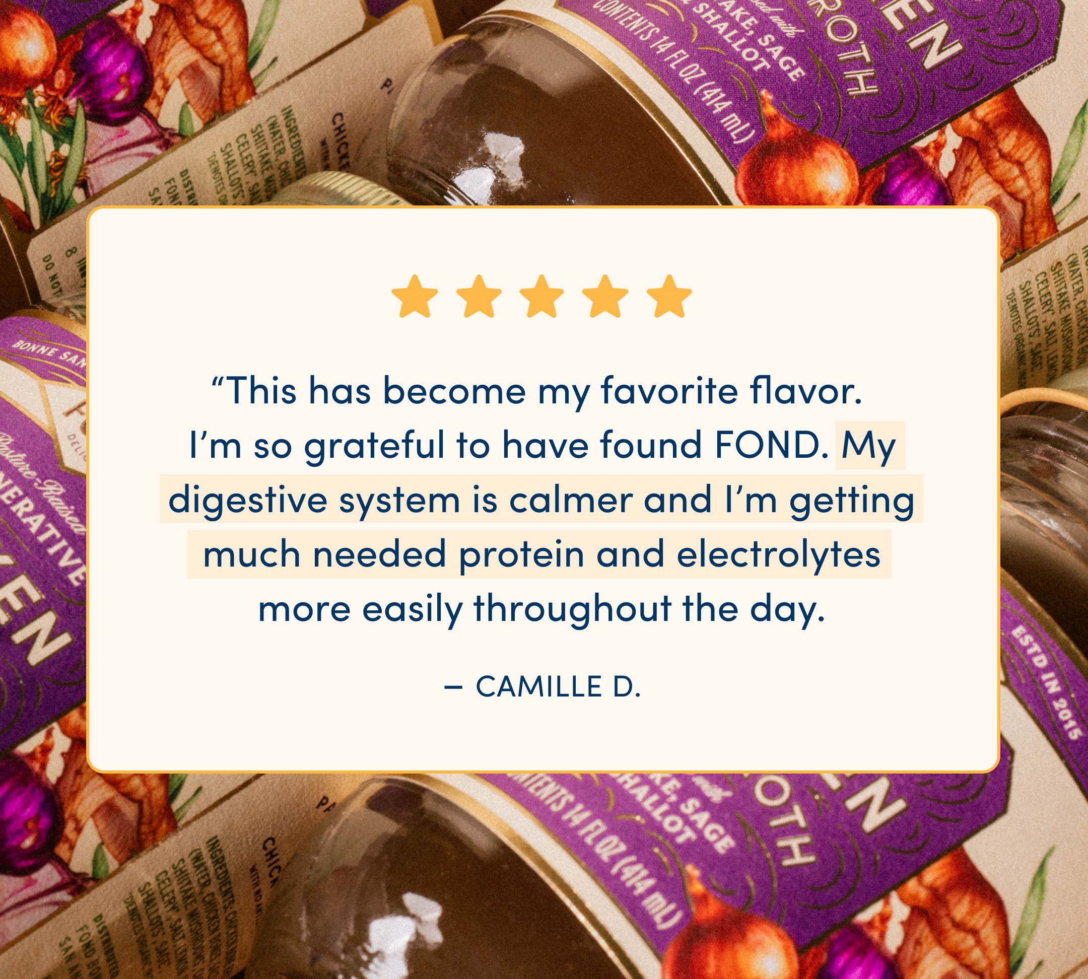 Chicken Bone Broth - Shiitake & Sage