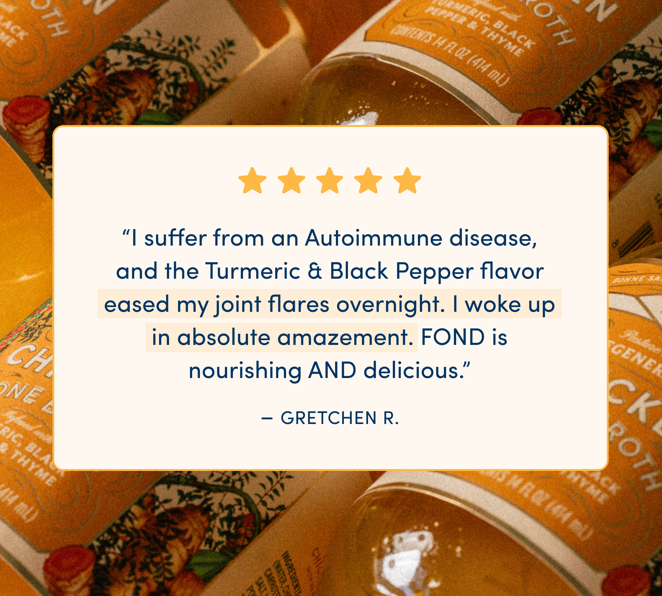 Chicken Bone Broth - Turmeric & Black Pepper