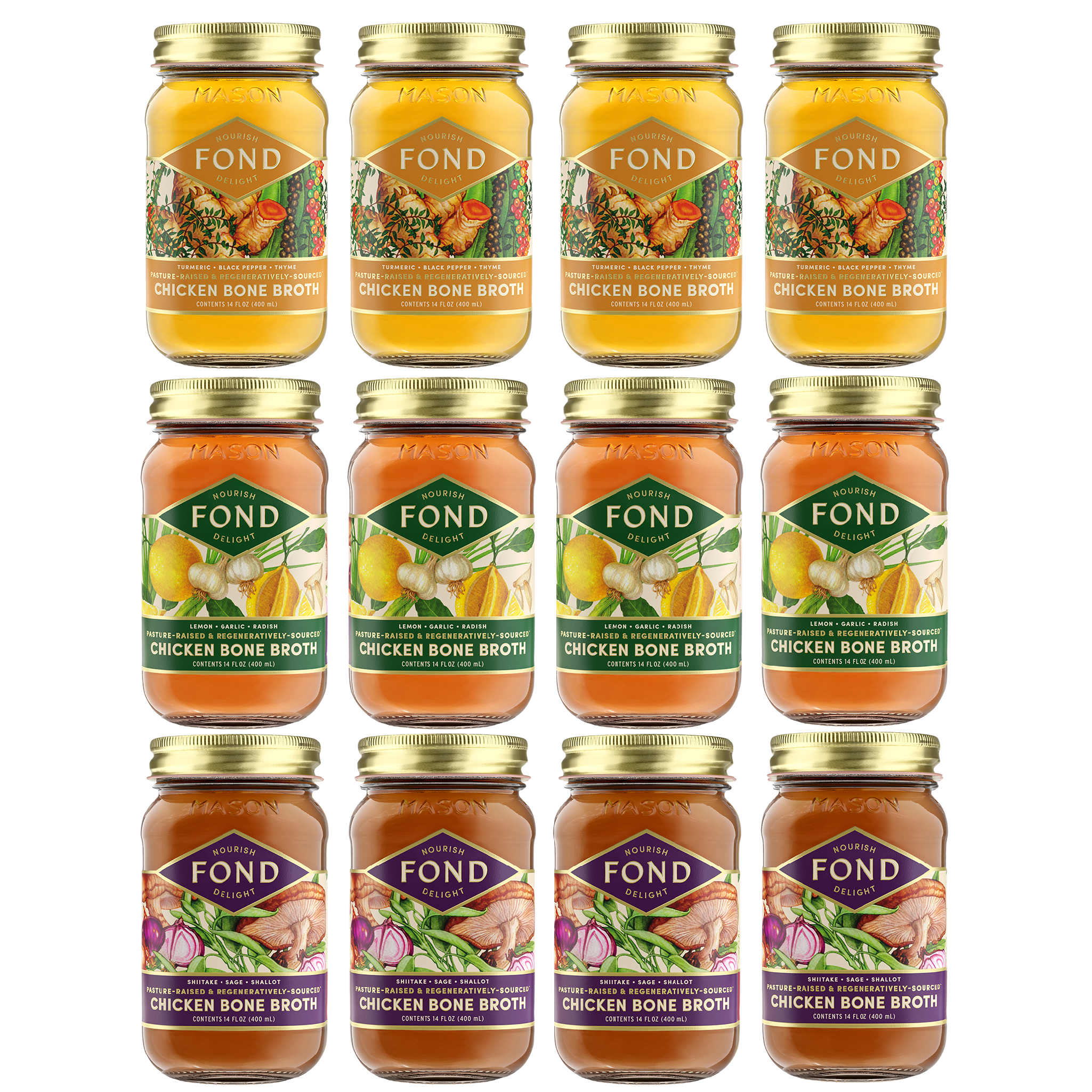 Bone Broth Reset Bundle - 12 jars