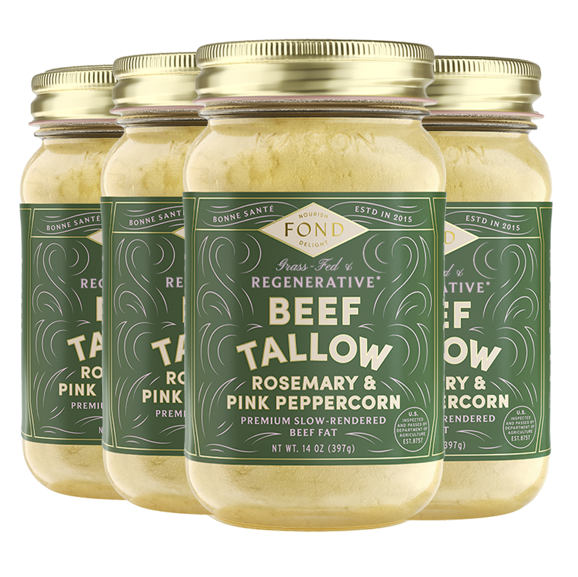 Beef Tallow - Rosemary & Pink Peppercorn