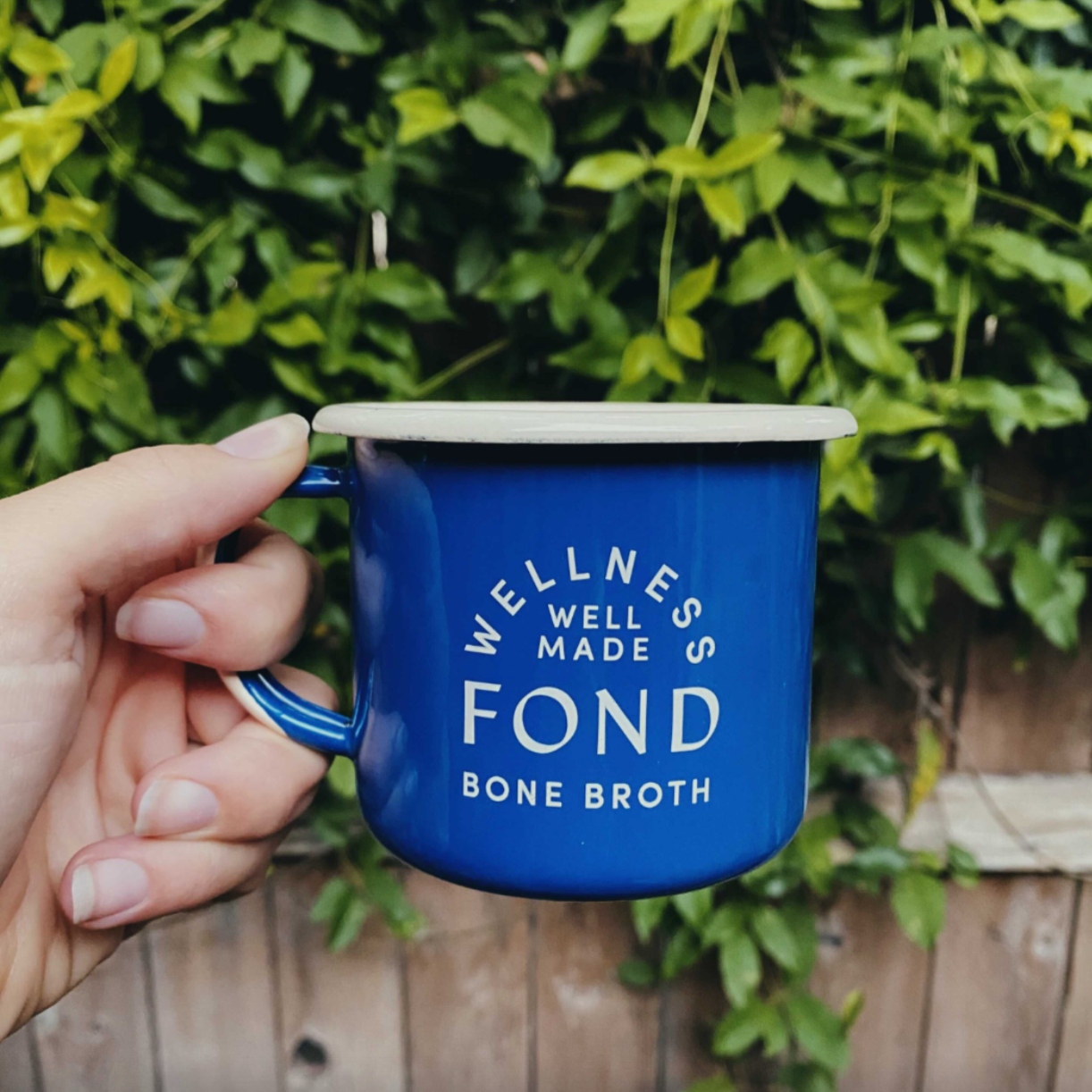 FOND Enamel Mug - Blue