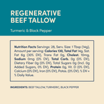 Regenerative Beef Tallow - Turmeric & Black Pepper - 1 Jar